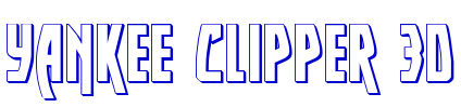 Yankee Clipper 3D police de caractère